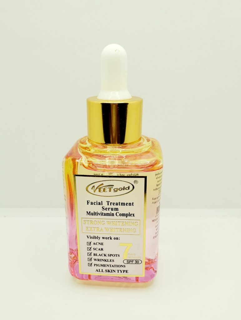 Sérum éclaircissant VEETGOLD Ultra - Anti-imperfections, SPF30, 60ml, Pour Taches Et Peau