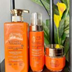 Active caviar drip vitamin C & tumeric lotion + serum + face cream 3in1 set