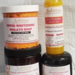Super whitening body cream set.