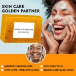 Lemon Turmeric & Kojic Acid Brightening Soap, Dark Spot Remover, Kojic Acid Soap