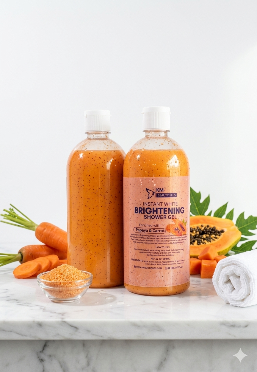 1x Strong Brightening Carrot & Papaya Shower Gel, Up To 5shades - Image 8