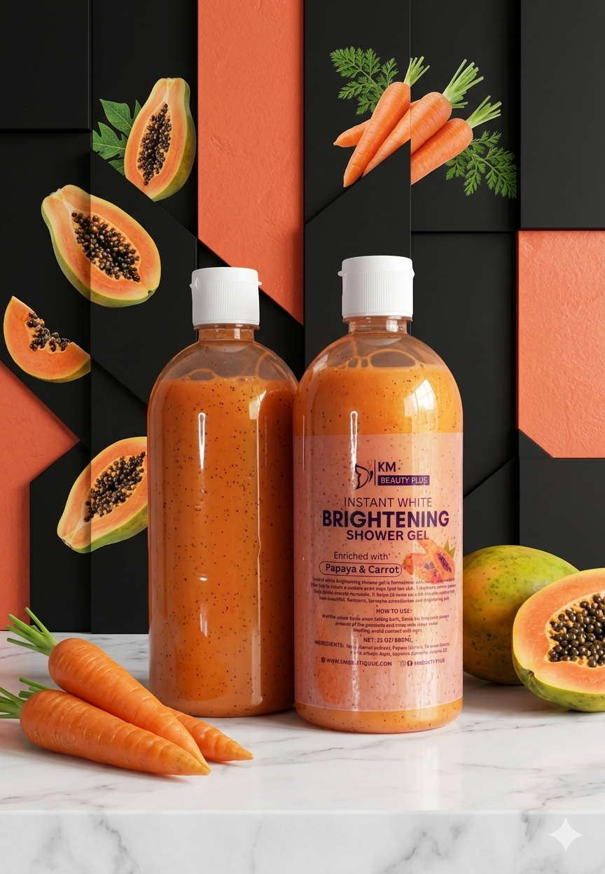 1x Strong Brightening Carrot & Papaya Shower Gel, Up To 5shades - Image 6