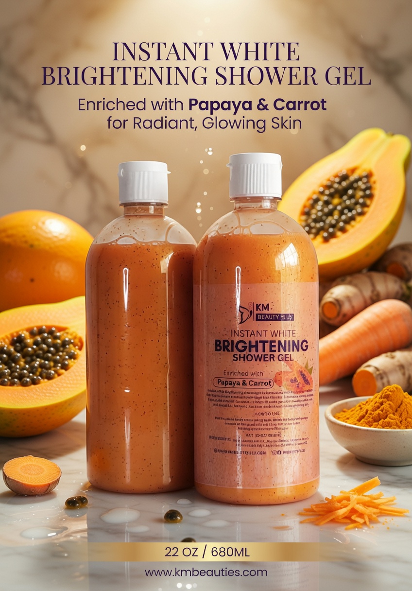 1x Strong Brightening Carrot & Papaya Shower Gel, Up To 5shades