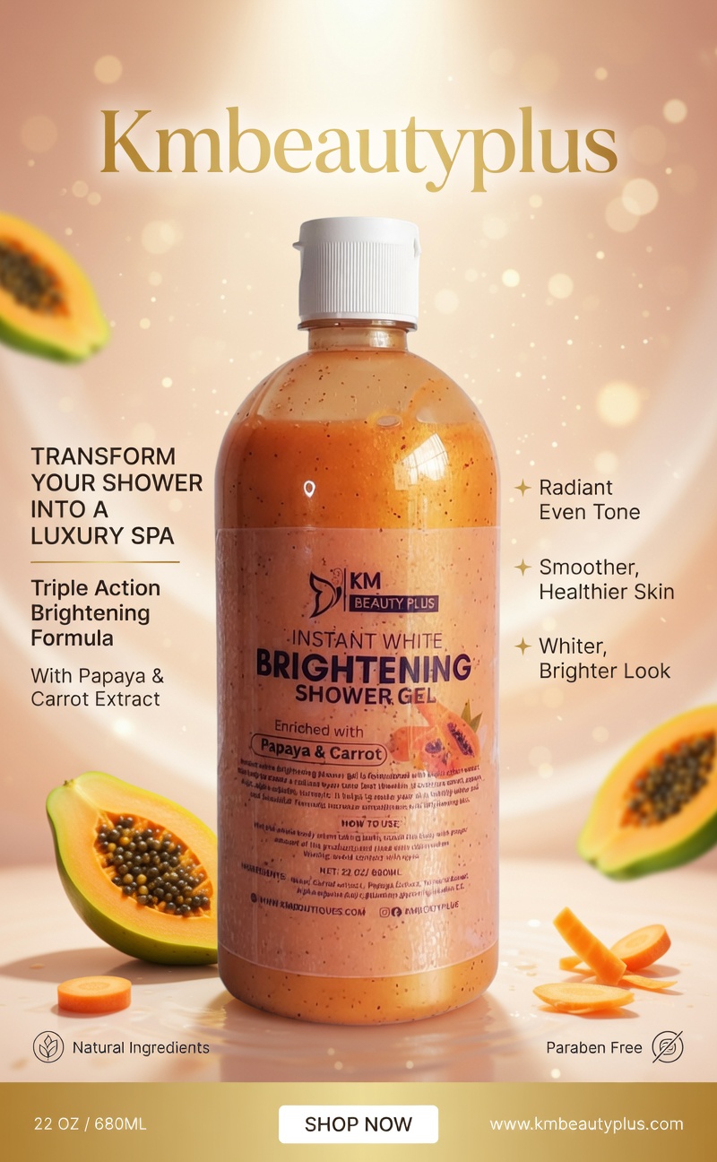 1x Strong Brightening Carrot & Papaya Shower Gel, Up To 5shades - Image 4